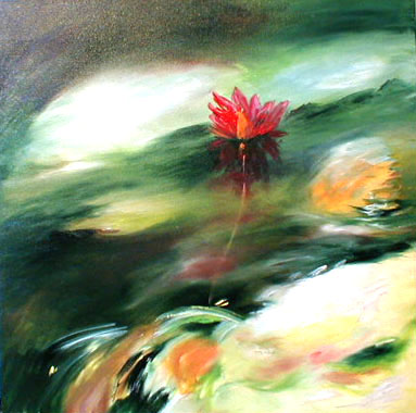 Titel: Lotus rouge, Kunstenaar: Van Landeghem, Joelle